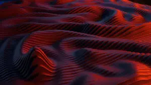 Computer-generated background of reddish colors that simulates sea waves.